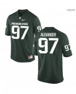 Youth Justice Alexander Michigan State Spartans #97 Nike NCAA Green Authentic College Stitched Football Jersey XQ50L62ER